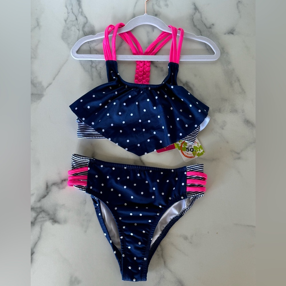 Girls Penelope Mack Polka Dot Bikini - NWT